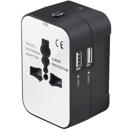 Travel Adapter, Worldwide All In One Universal Travel Adapter Wall Charger AC Power Plug Adapter Wi